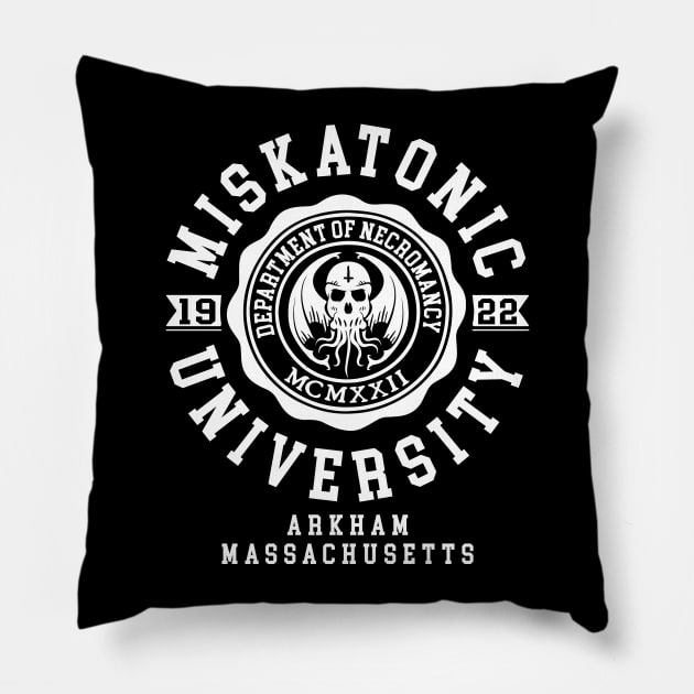 CTHULHU - MISKATONIC UNIVERSITY - LOVECRAFT Pillow by Tshirt Samurai