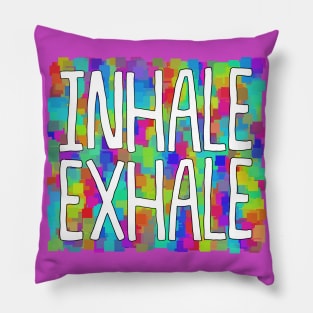 INHALE//EXHALE (Rainbow Type 2) Pillow