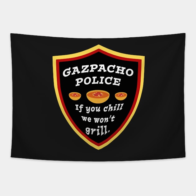 Gazpacho Police Chill Tapestry by Klssaginaw