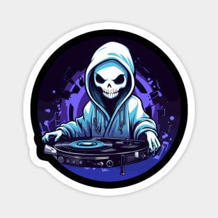 DJ Grim Reaper Cartoon Magnet