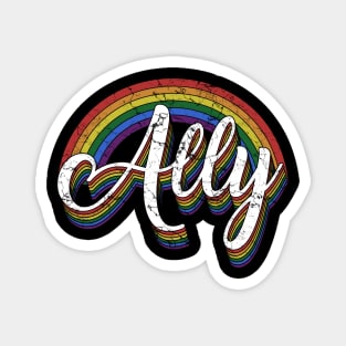 Ally raibow LGBT Pride Magnet