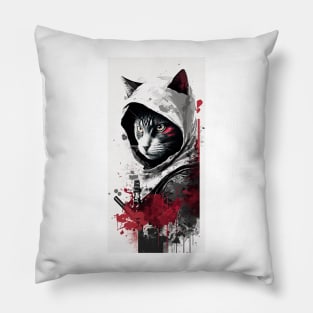 Cat Assassin Pillow