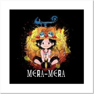 One Piece Mera Mera no Mi  Art Board Print for Sale by CityAnime