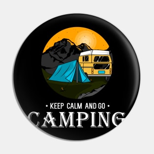 Keep calm and go camping Pin