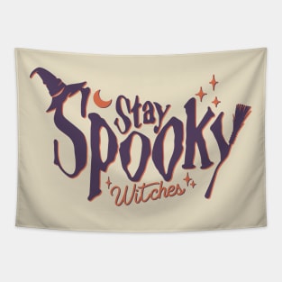 Stay Spooky Witches Funny Halloween Witch Tapestry