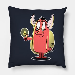 good devil with a warm heart Pillow