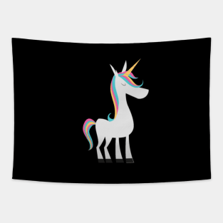 unicorn homework birthday girl women Tapestry