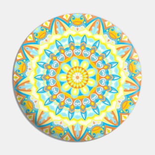 Summer Mandala Pin