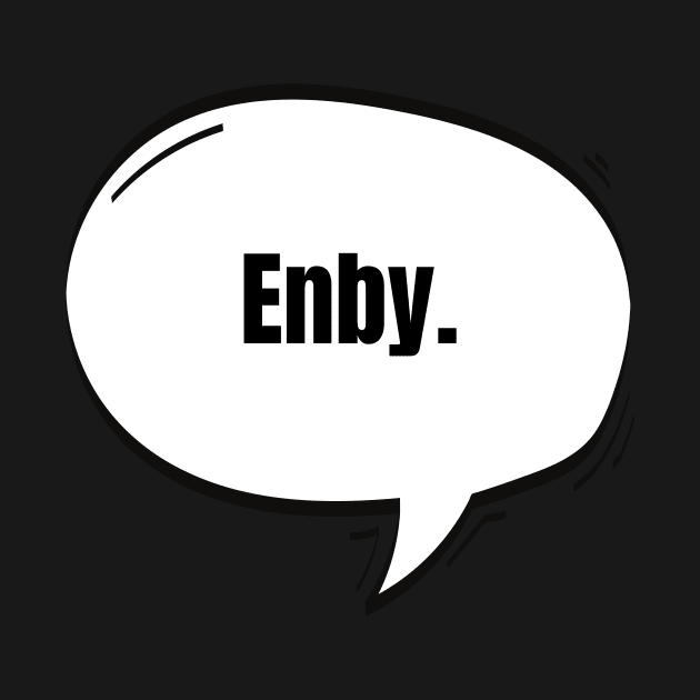 Enby Text-Based Speech Bubble by nathalieaynie