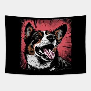 Retro Art Pembroke Welsh Corgi Dog Lover Tapestry