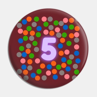 5 Number Pin