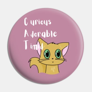 Curious, Adorable, Timid Cat Personality Pin