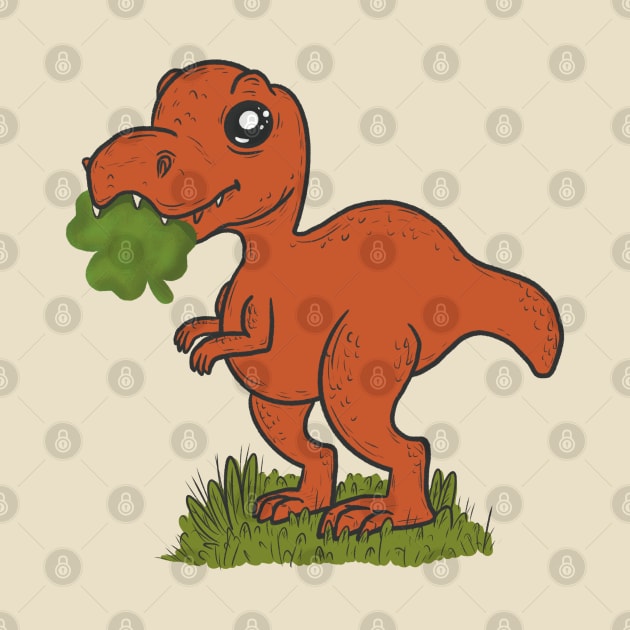 Shamrock dino st patricks day by Xatutik-Art