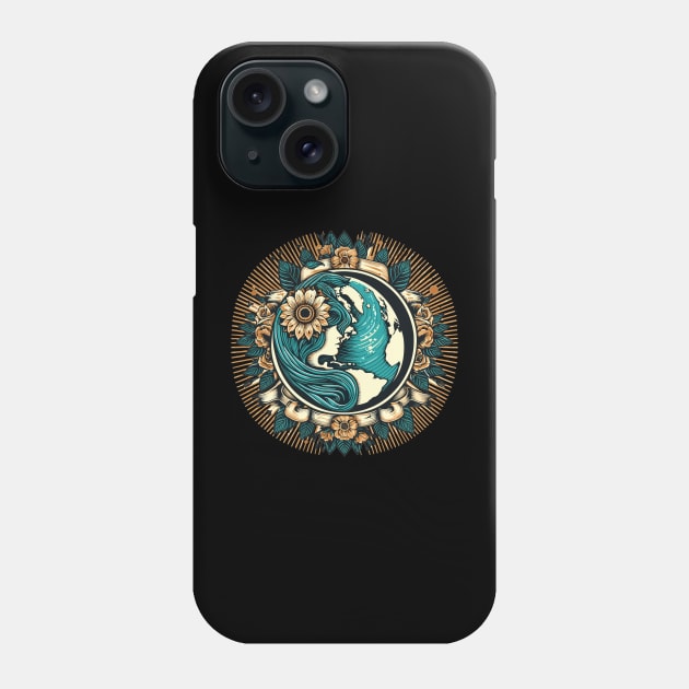 Gaia Earth Goddess Organic Phone Case by AlephArt