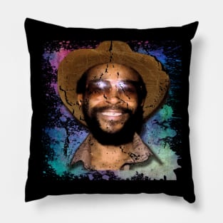 marvin gaye-Splash Paint Vintage Pillow