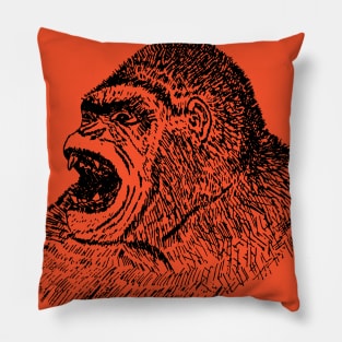 Mongo The Circus Gorilla - For Light Background Pillow