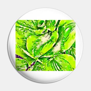 Tropical inspired hosta print Pin