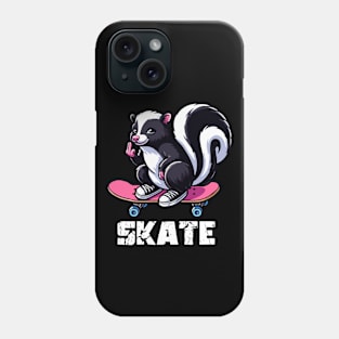 Skunk Skateboarder Phone Case
