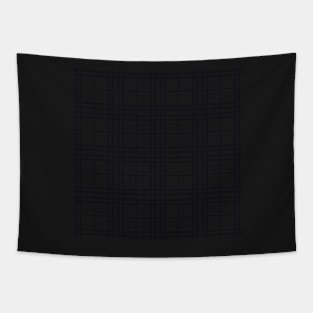 Black and White Plaid Pattern Tapestry