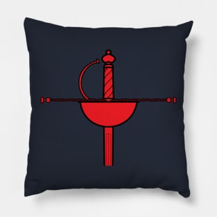 Red Cup Rapier Sword Garnish Pillow