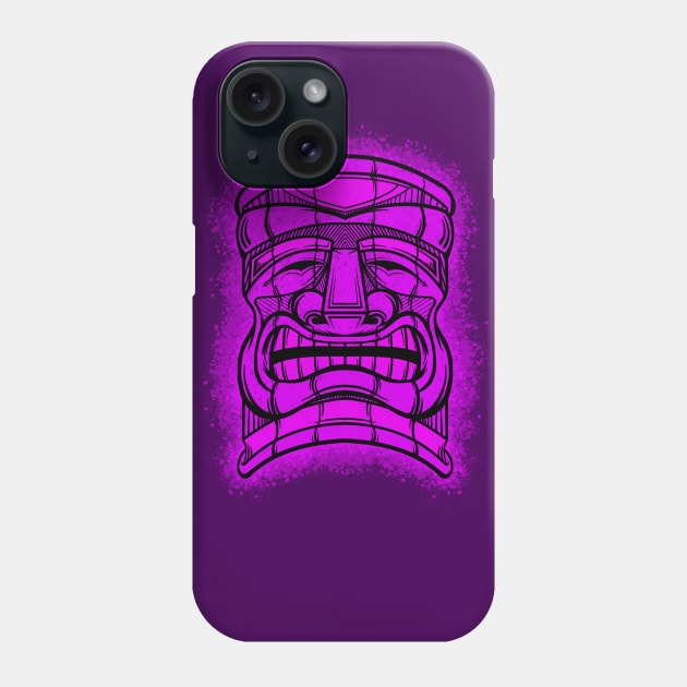 Tiki Head 3 Phone Case by JCoulterArtist