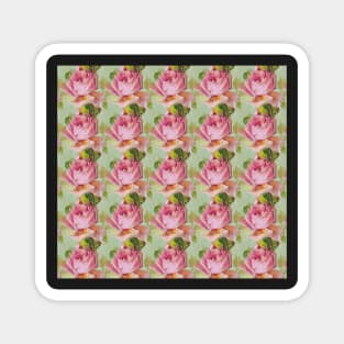 Vintage roses chintz - bright Magnet