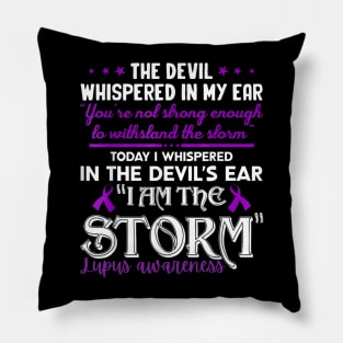 I'm the storm, I'm strong Pillow