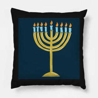 Menorah, Hanukkah, Chanukah Pillow