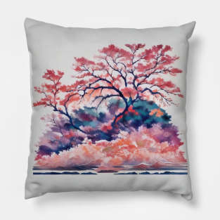 Oceanic hues of oranges Pillow