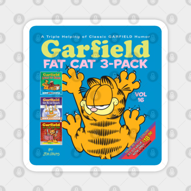 Garfield Fat Cat 3 Pack Vol 16 Garfield Magnet Teepublic