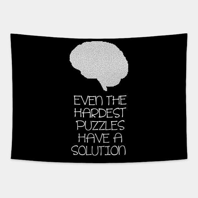 Expert Puzzle Hard Puzzles Have a Solution product Tapestry by merchlovers