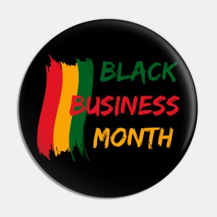 Black Business Month Pin