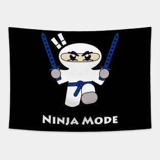 Ninja Mode Samurai Cartoon Character Tapestry