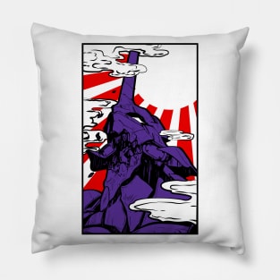 Evangelion japanese sun Pillow