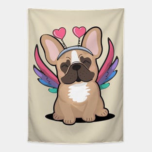 Frenchie Fairy Tapestry