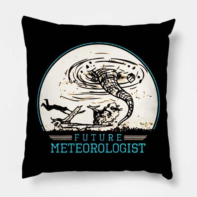 Future Meteorologist Pillow by VectorDiariesart