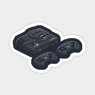 Sega Megadrive Pixel Art Retro Videogame Console Magnet