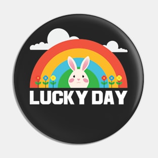 Funny Lucky Bunny Pin