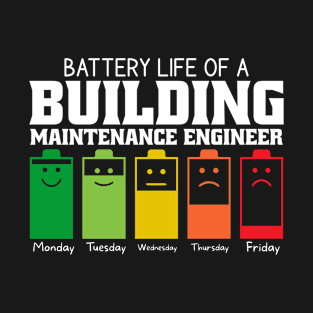 Battery Life Of A Building Maintenance Engineer T-Shirt