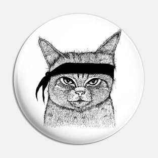 Bandit Cat Pin