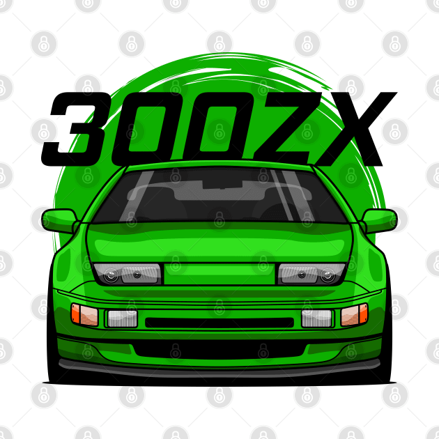 Green 300ZX Z32 by GoldenTuners