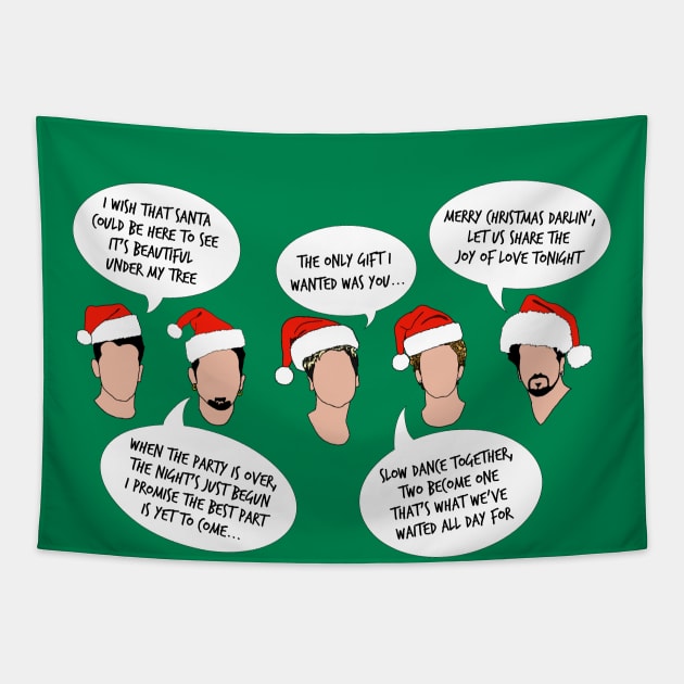 Merry Christmas, Happy Hornydays Tapestry by Girl Were You Alone Podcast