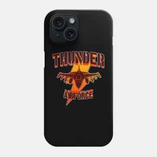 Thunder airforce military jet art Phone Case