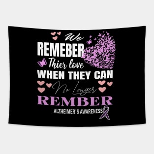 Alzheimer's Awareness Purple Ribbon Mom Dad Grandpa Tapestry