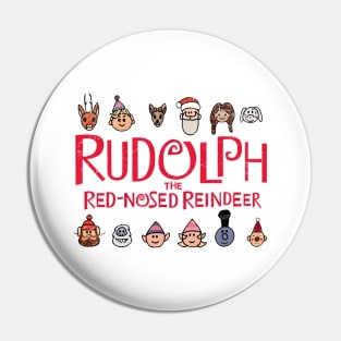 Rudolph and The Red Nosed Reindeer Chibi Pin