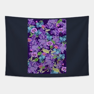 purple lilac flower Tapestry