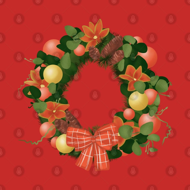 Christmas wreath by Mimie20