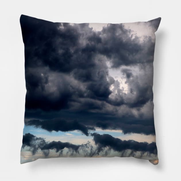 Storm Clouds Brewing Pillow by jwwallace