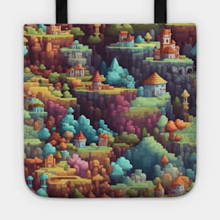 Pixel Art Repeating Pattern Tote