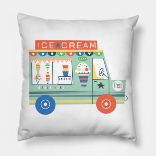 Ice Cream Truck 02 Pillow